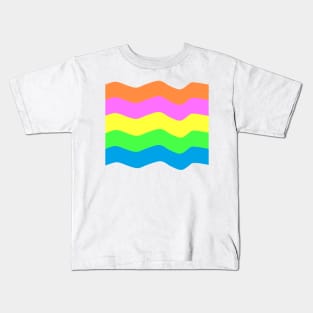 Colorful Waves Kids T-Shirt